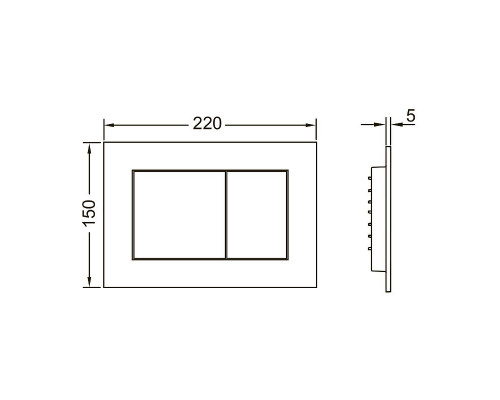 Инсталляция Tece Base 9400413 для подвесного унитаза с Белой кнопкой смыва
