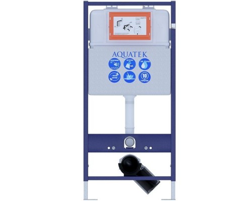Инсталляция Aquatek Standart INS-0000001 для унитаза без клавиши смыва