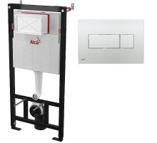 Инсталляция Alcaplast Sadromodul AM101/1120-3:1 RU M371-0001 для унитаза с клавишей смыва Хром гляннец