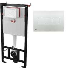 Инсталляция Alcaplast Sadromodul AM101/1120-3:1 RU M371-0001 для унитаза с клавишей смыва Хром гляннец