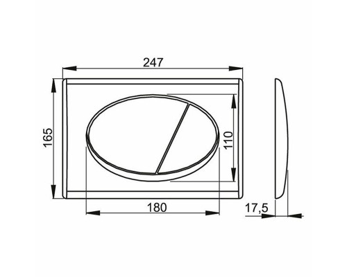 Инсталляция Alcaplast Sadromodul AM101/1120-3:1 RU M71-0001 для унитаза с клавишей смыва Хром глянец