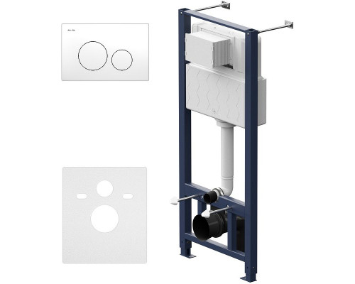 Инсталляция AM.PM Pro I012704.9001 для подвесного унитаза с клавишей смыва Белый глянец