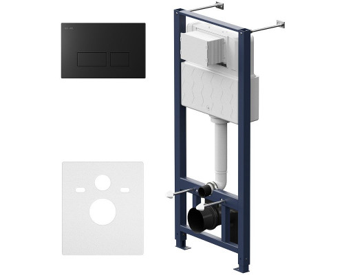 Инсталляция AM.PM Pro I012704.7038 для подвесного унитаза с Черной матовой клавишей смыва