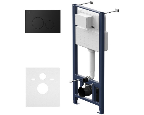 Инсталляция AM.PM Pro I012704.9038 для подвесного унитаза с Черной матовой клавишей смыва