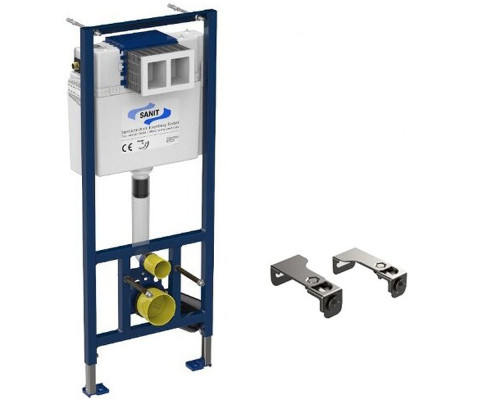 Инсталляция Sanit 90.506.00..S000 для унитаза без клавиши смыва с крепежом