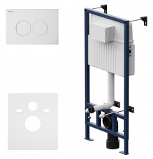 Инсталляция AM.PM Pro С I012707.0101 для унитаза с Белой глянцевой клавишей смыва