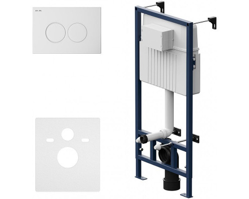 Инсталляция AM.PM Pro С I012707.0101 для унитаза с Белой глянцевой клавишей смыва