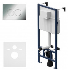 Инсталляция AM.PM Pro С I012707.0151 для унитаза с клавишей смыва Хром глянцевый