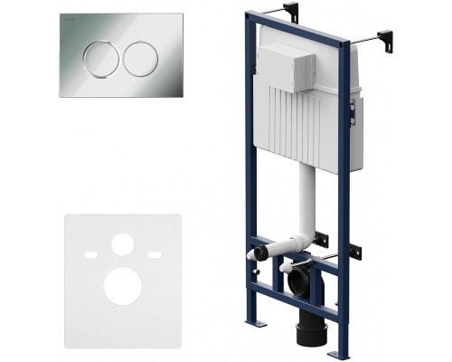 Инсталляция AM.PM Pro С I012707.0151 для унитаза с клавишей смыва Хром глянцевый