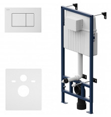 Инсталляция AM.PM Pro С I012707.0201 для унитаза с Белой глянцевой клавишей смыва