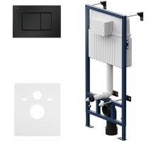 Инсталляция AM.PM Pro С I012707.0238 для унитаза с Черной матовой клавишей смыва