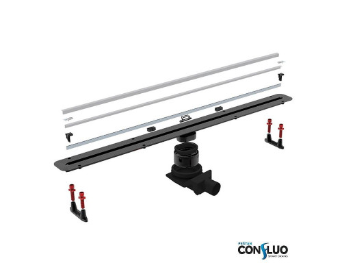 Душевой лоток Pestan Confluo Slim Line 650+ 13100027 с решеткой Хром матовый