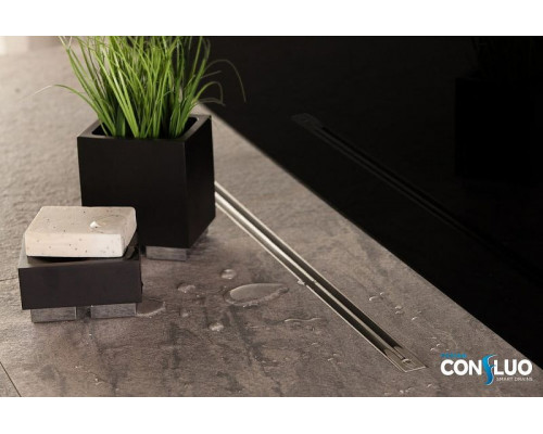 Душевой лоток Pestan Confluo Slim Line 650+ 13100027 с решеткой Хром матовый