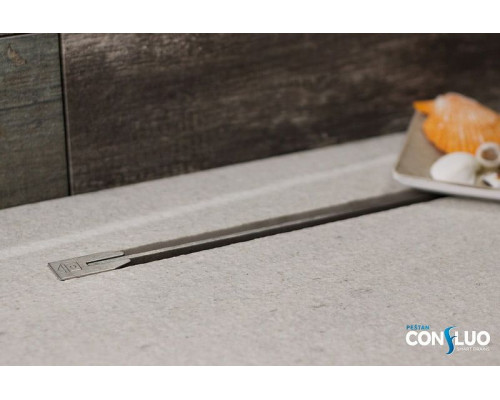 Душевой лоток Pestan Confluo Slim Line 650+ 13100027 с решеткой Хром матовый