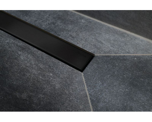 Душевой лоток Pestan Confluo Frameless Line 650 Black Matte 13701320 с решеткой Черный матовый / полая под плитку