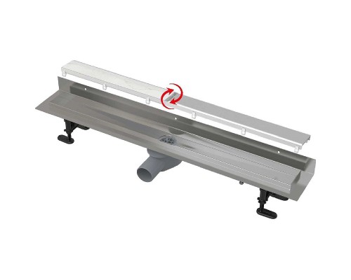 Душевой лоток Alcaplast Fit and Go Wall APZ23-DOUBLE9-950 с решеткой Хром / полая под плитку