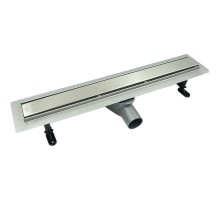 Душевой лоток Timo Premium 90 DP-PG90-RS50(DRY) с решеткой Сталь / под плитку