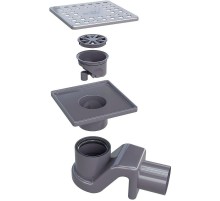 Душевой трап RGW SDR-14 47211411-01 с решеткой Хром