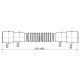 Гибкое соединение Alcaplast A720 гофрированное