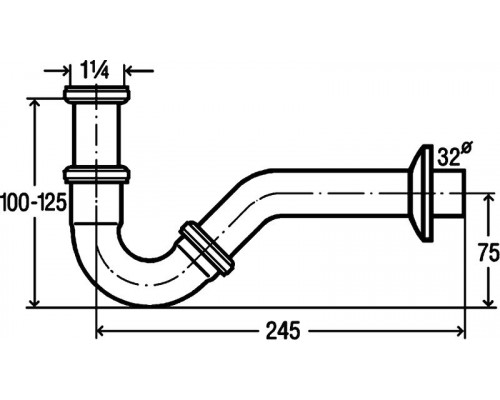 Сифон Viega 103781 Хром