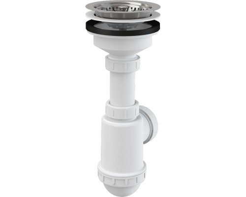 Сифон для кухонной мойки Alcaplast A446-DN50/40 Белый