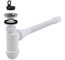 Сифон для раковины Alcaplast AG2105123710 (A41+A71) Хром