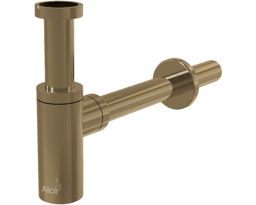 Сифон для раковины Alcaplast Design A400-G-B Золото матовое