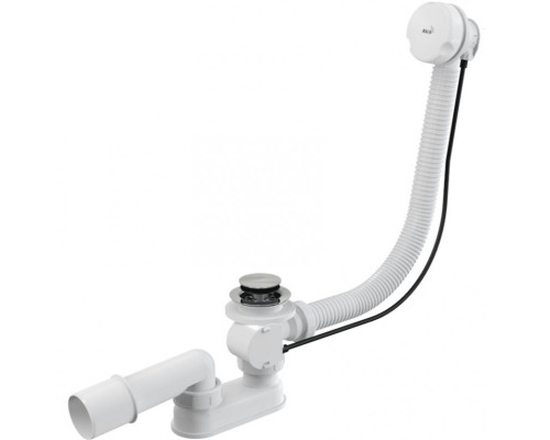 Слив-перелив Alcaplast A51B-80 полуавтомат Белый Хром