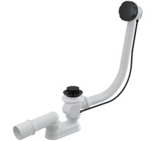 Слив-перелив Alcaplast A55BLACK полуавтомат Белый Черный матовый