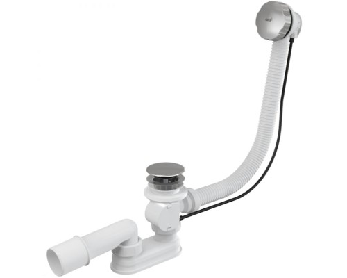 Слив-перелив Alcaplast A55KM-80 полуавтомат Белый Хром