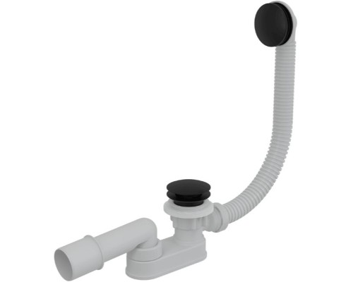 Слив-перелив Alcaplast A507BLACK-80 Click-Clack Белый Черный матовый