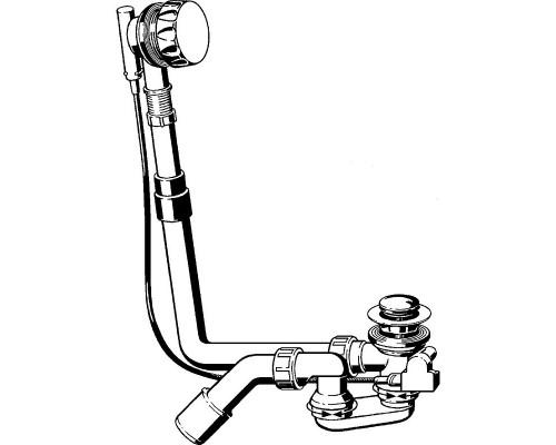 Слив-перелив Viega Multiplex 6162.45 полуавтомат 101909 Хром глянцевый