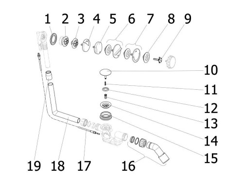 Слив-перелив Viega Multiplex 6162.45 полуавтомат 101909 Хром глянцевый