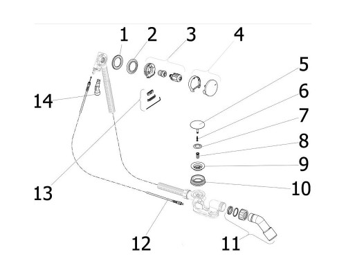 Слив-перелив Viega Simplex Trio 6166.41 728007 полуавтомат с наливом Хром глянцевый