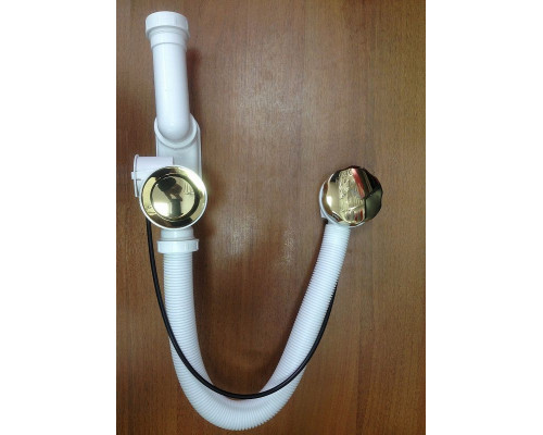 Слив-перелив Alcaplast A55GOLD-RU-01 полуавтомат Золото