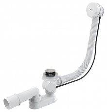 Слив-перелив Alcaplast A51B полуавтомат Белый Хром