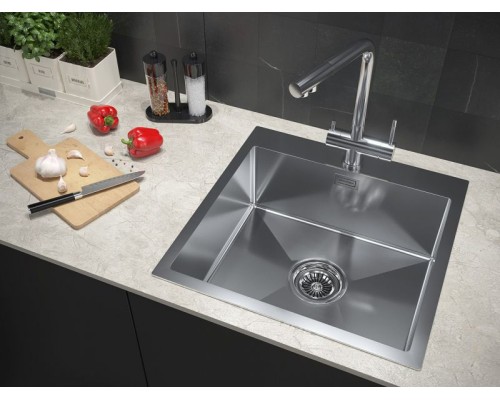 Кухонная мойка Paulmark Velten 51 PM905151-BS Брашированная сталь