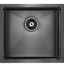 Кухонная мойка Paulmark Weser 48 PM804844-GM Вороненая сталь
