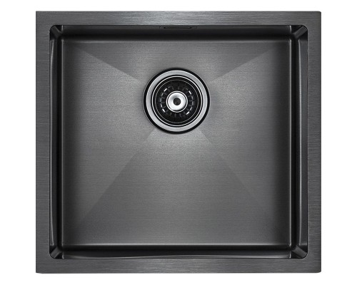 Кухонная мойка Paulmark Weser 48 PM804844-GM Вороненая сталь