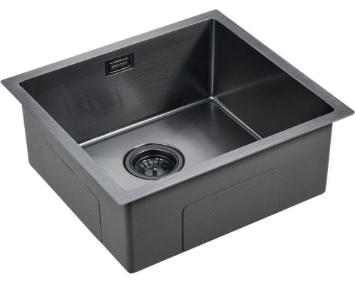 Кухонная мойка Paulmark Weser 48 PM804844-GM Вороненая сталь