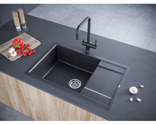 Кухонная мойка Paulmark Verlass PM317850-BL Черная