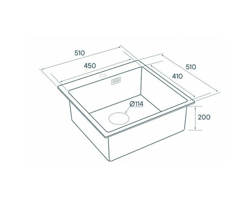 Кухонная мойка Paulmark Velten 51 PM905151-BG Брашированное золото