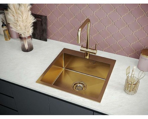 Кухонная мойка Paulmark Velten 51 PM905151-BG Брашированное золото