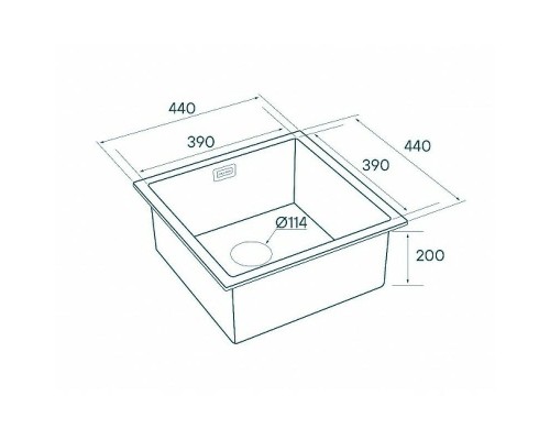 Кухонная мойка Paulmark Aller 44 PM904444-BG Брашированное золото