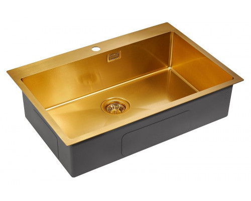 Кухонная мойка Paulmark Saar 75 PM807551-BG Брашированное золото