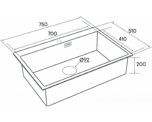 Кухонная мойка Paulmark Saar 75 PM807551-BG Брашированное золото