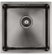 Кухонная мойка Paulmark Lassan 44 PM304444-GM Вороненая сталь