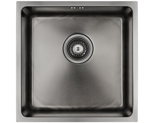 Кухонная мойка Paulmark Lassan 44 PM304444-GM Вороненая сталь