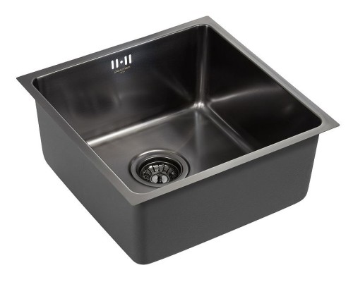 Кухонная мойка Paulmark Lassan 44 PM304444-GM Вороненая сталь