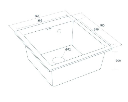 Кухонная мойка Paulmark Zemar 46 PM104651-BL Черная